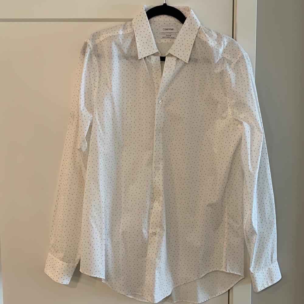 Calvin Klein Stretch, Slim, Street Button-Down